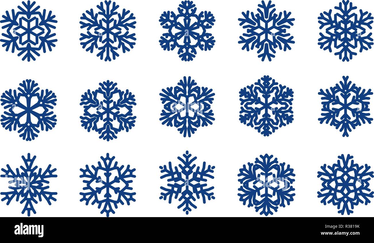 Der dekorative Schneeflocken. Weihnachten, Winter Konzept. Vector Illustration Stock Vektor