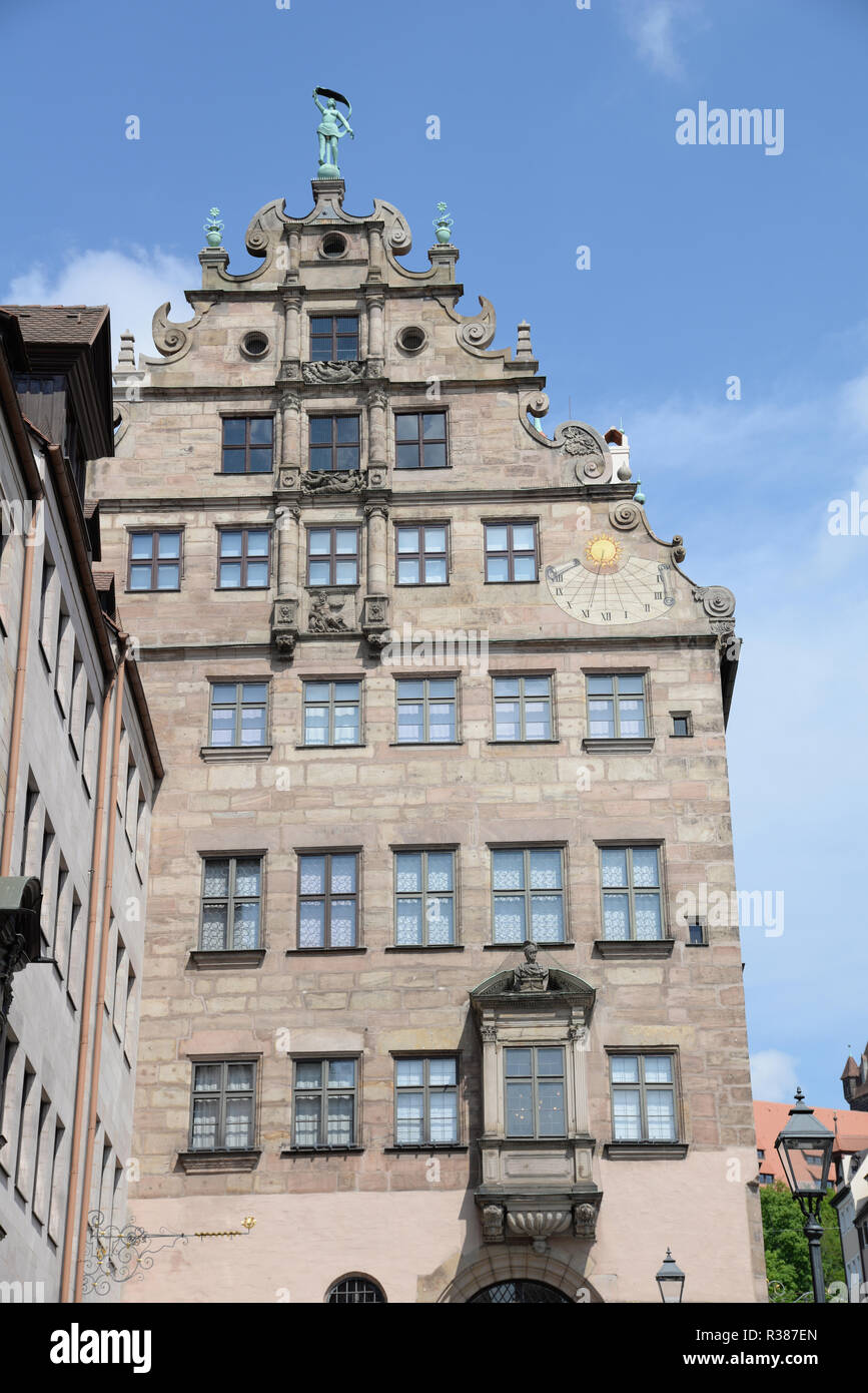 Stadtmuseum Fembohaus in Nürnberg Stockfoto