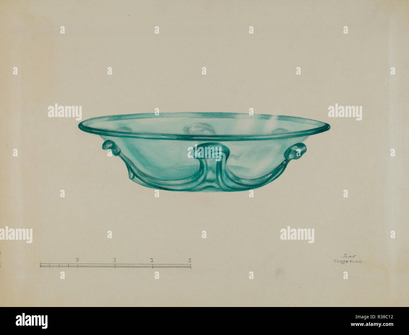 Gericht. Vom: C. 1938. Maße: gesamt: 22,3 x 29 cm (8 3/4 x 11 7/16 in.). Medium: Aquarell und Graphit auf Pappe. Museum: Nationalgalerie, Washington DC. Autor: John Tarantino. Stockfoto