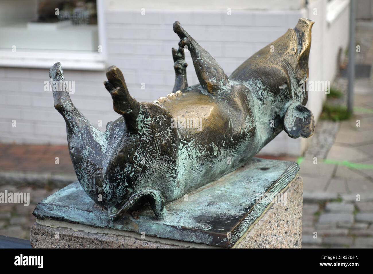 SchweinsbrÃ¼cke in Wismar Stockfoto