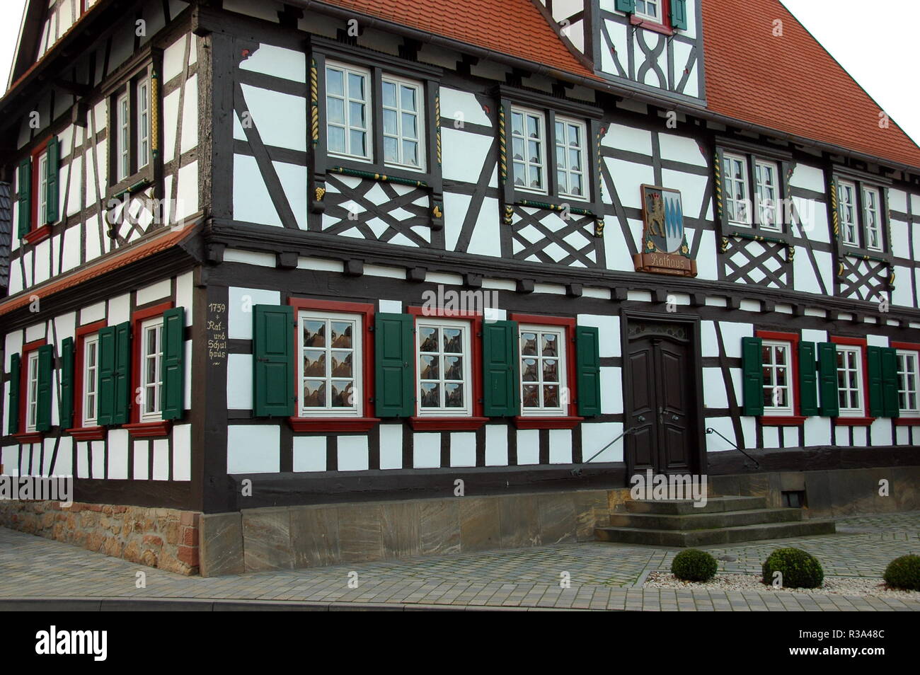 Rathaus in Winden/Pfalz Stockfoto