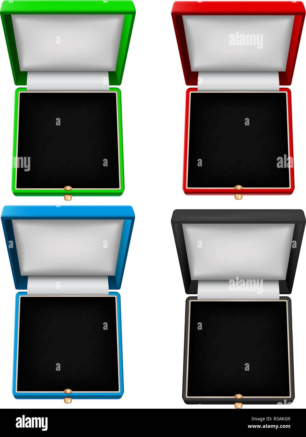 Schmuck Geschenkbox Stock Vektor