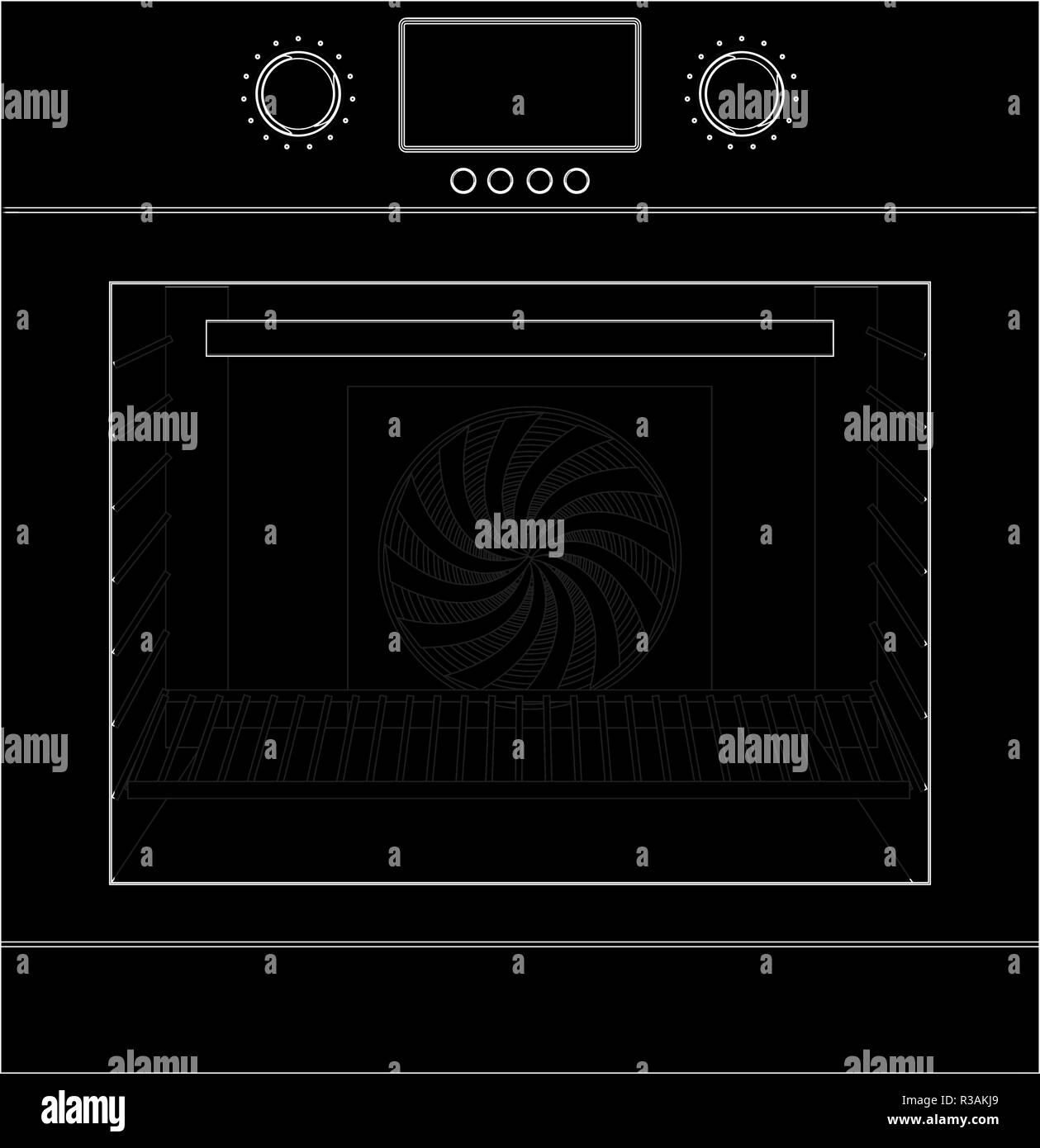 Backofen Symbol Stock Vektor