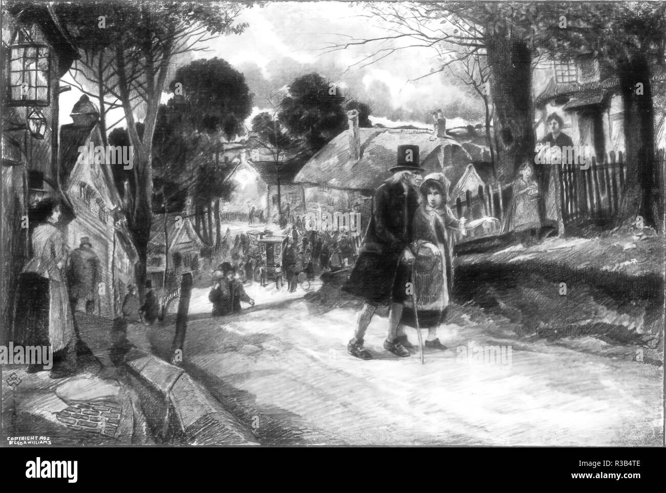 10 Mädchen von Dickens, durch Kate Dickinson Sweetser, Illustriert von George Alfred Williams. Stockfoto