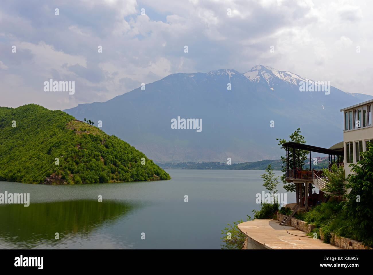 Fluss Drin, Weiß Drin, Kukes, Albanien Stockfoto