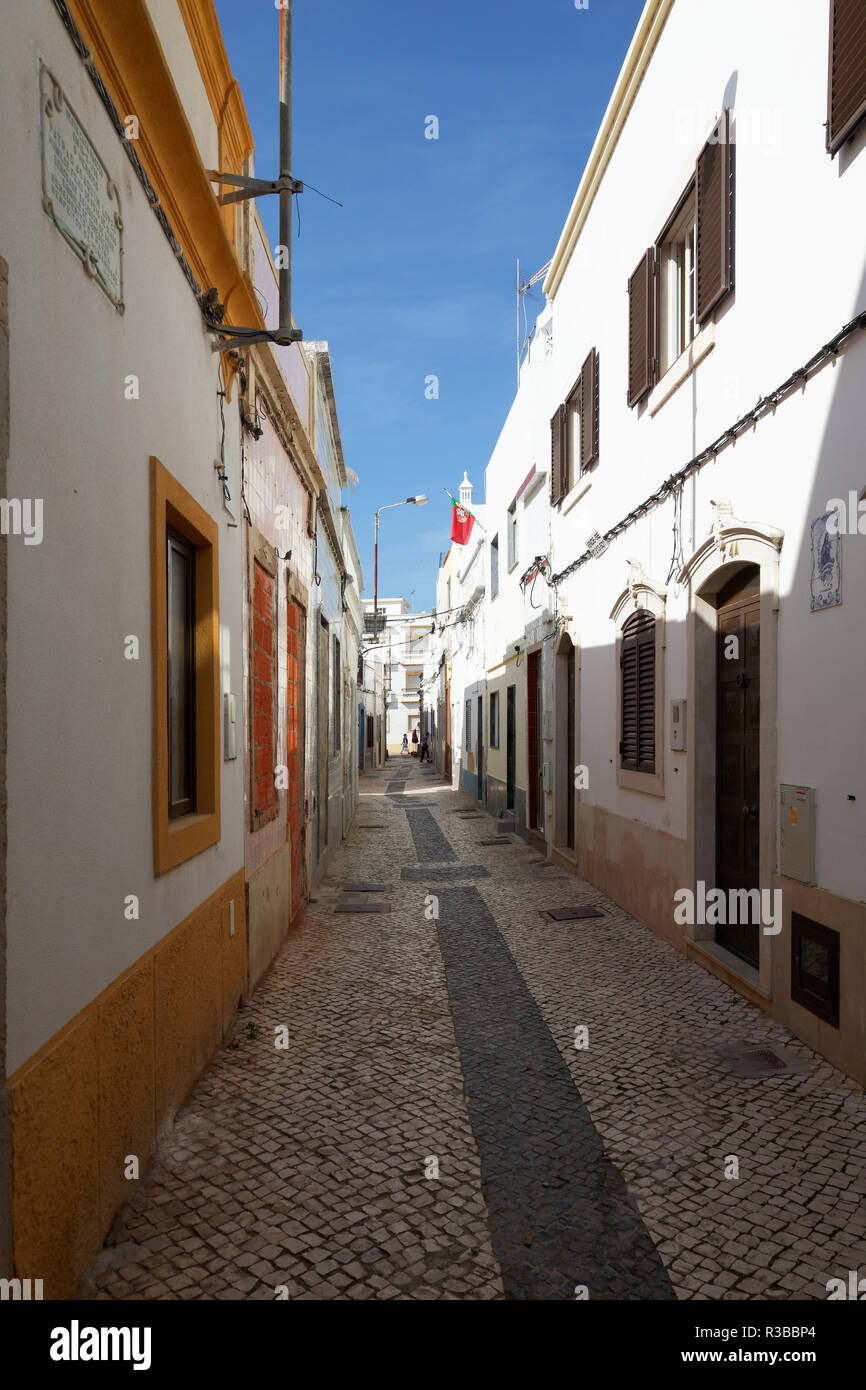 Straße in olhÃ £ o Stockfoto