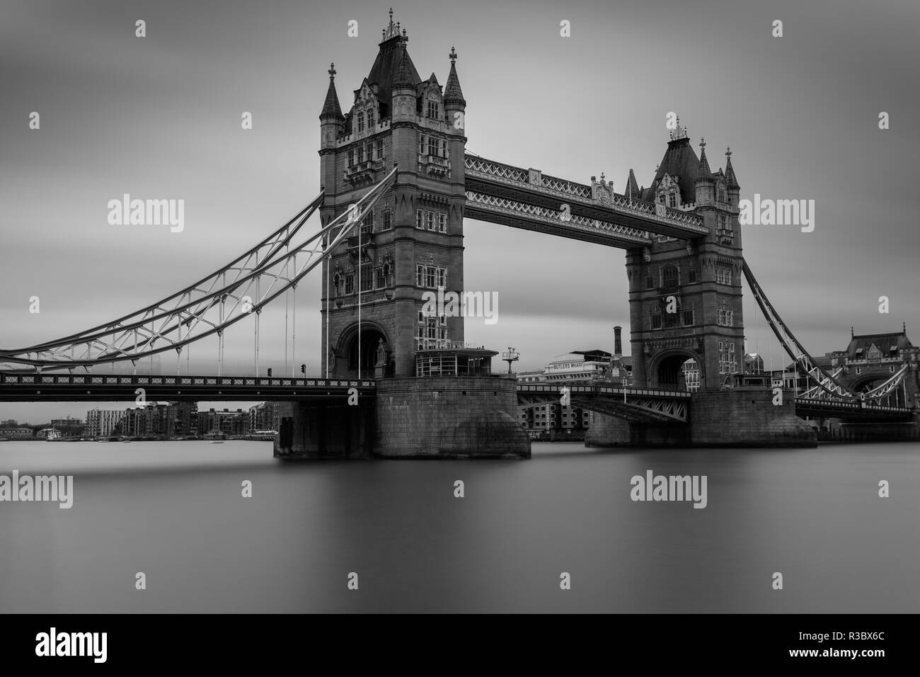 Tower Bridge in langen Belichtungszeit Stockfoto