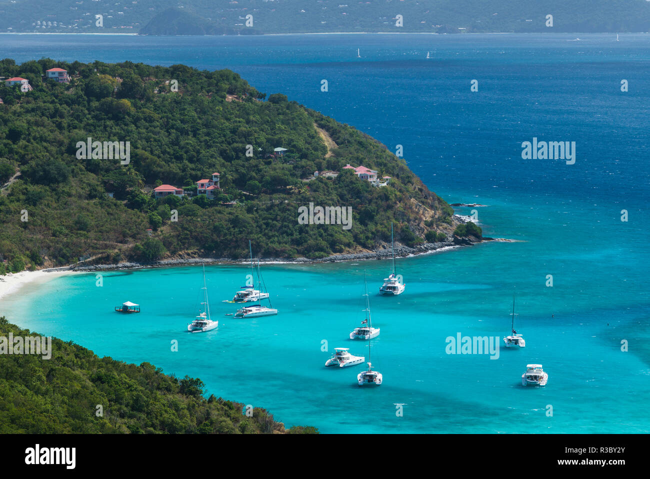 Britische Jungferninseln, Jost Van Dyke. White Bay Stockfoto