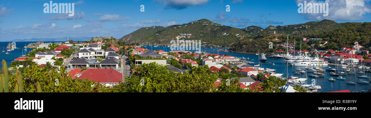 Französische Antillen, St-Barthelemy. Gustavia Harbour Stockfoto