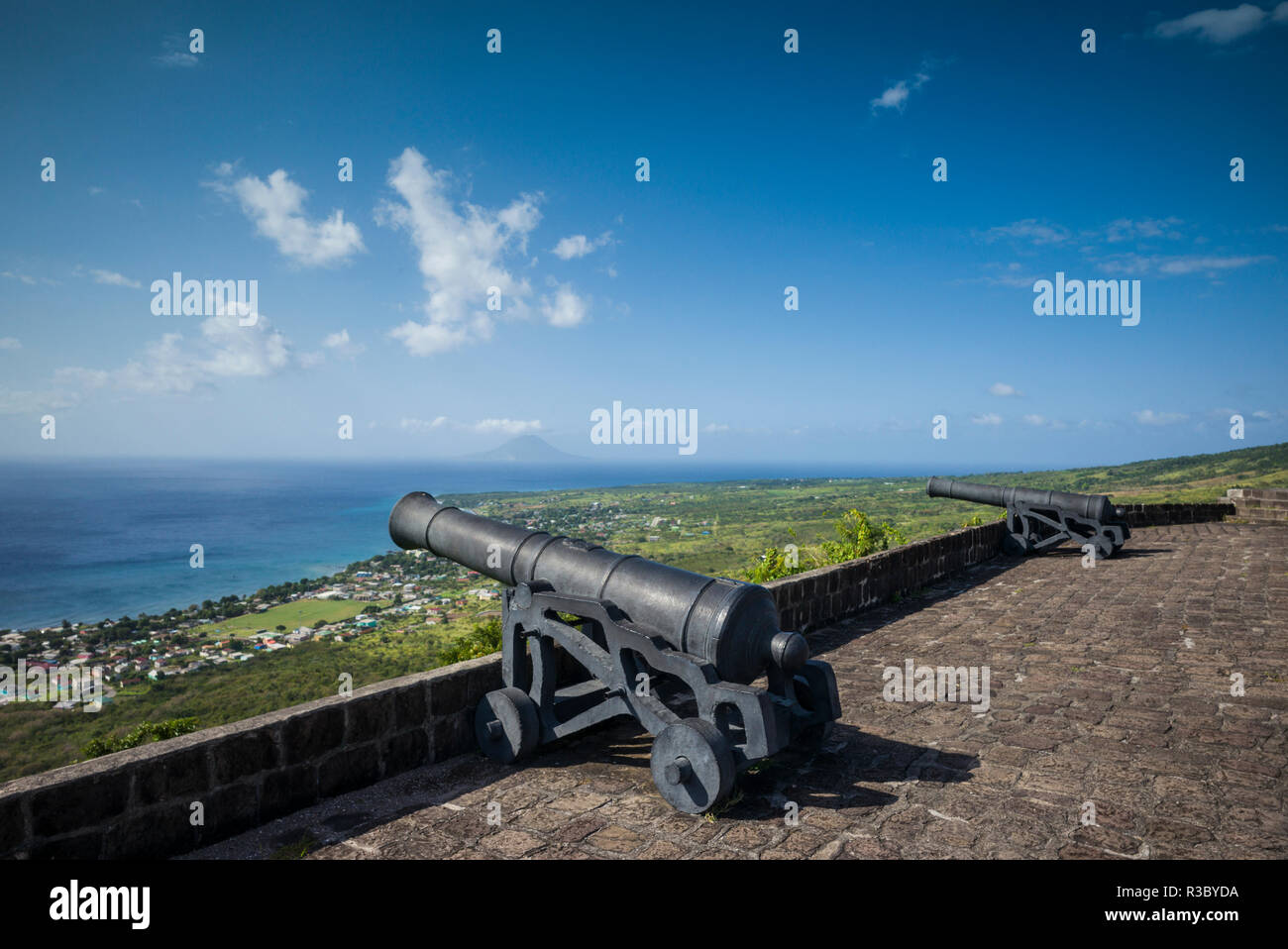 St. Kitts und Nevis, St. Kitts. Brimstone Hill Fortress Stockfoto