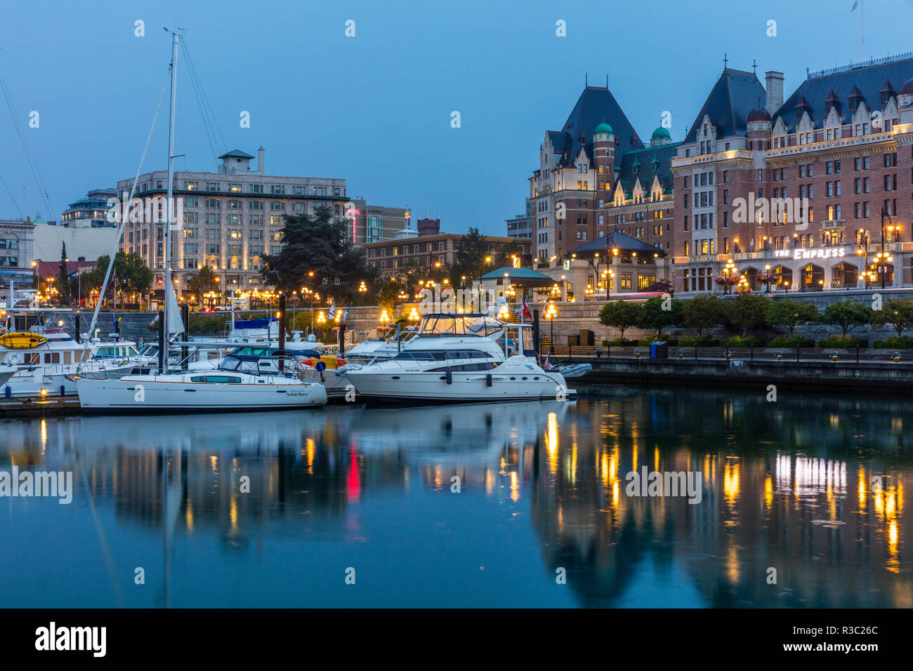 Den inneren Hafen in Victoria, British Columbia, Kanada Stockfoto