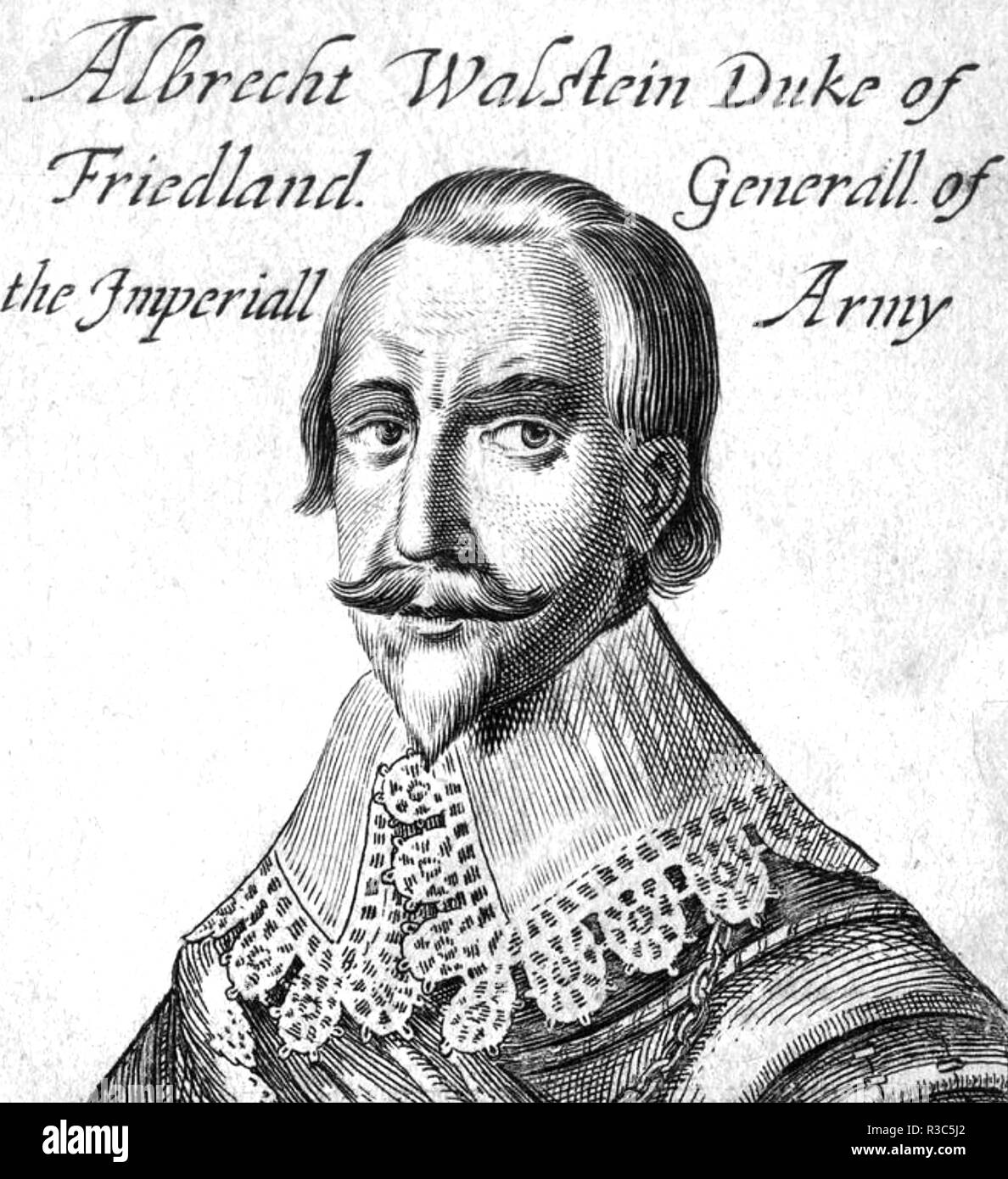 ALBRECHT von WALLENSTEIN (1583-1634), böhmischer Adeliger und militärischer Führer Stockfoto