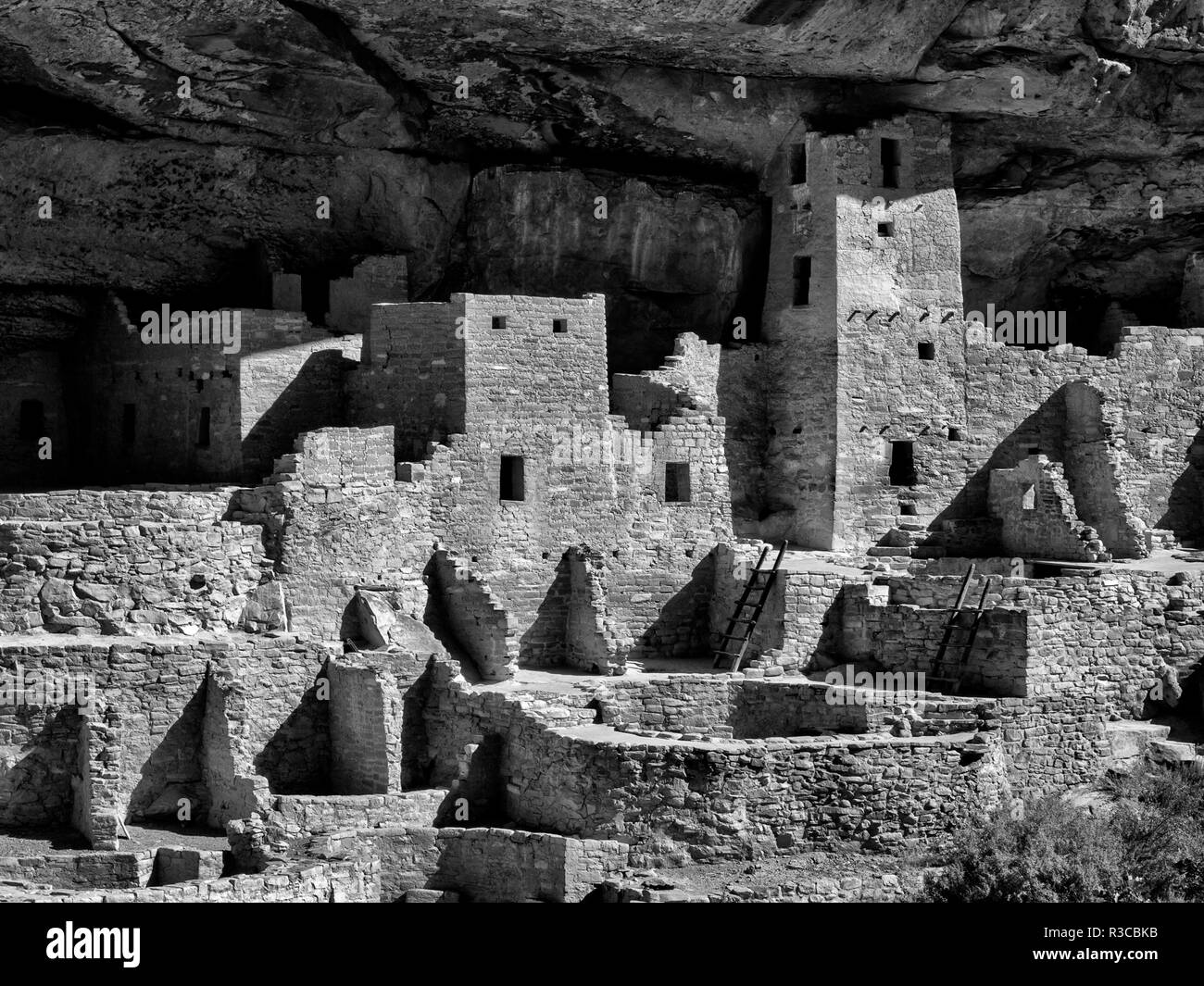 USA, Colorado, Mesa Verde National Park. Cliff Palace Ruine Stockfoto