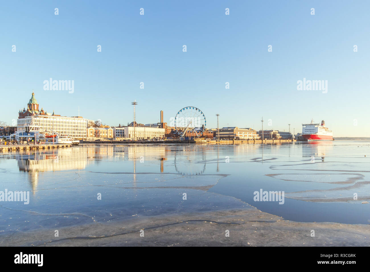 Hafen in Helsinki, Finnland Stockfoto