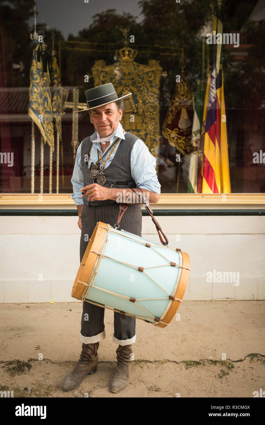 Pilgerfahrt von El Rocio, Huelva, Andalusien, Spanien Stockfoto