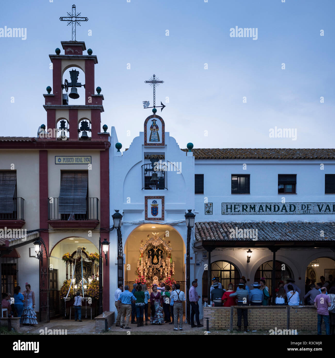 Pilgerfahrt von El Rocio, Huelva, Andalusien, Spanien Stockfoto
