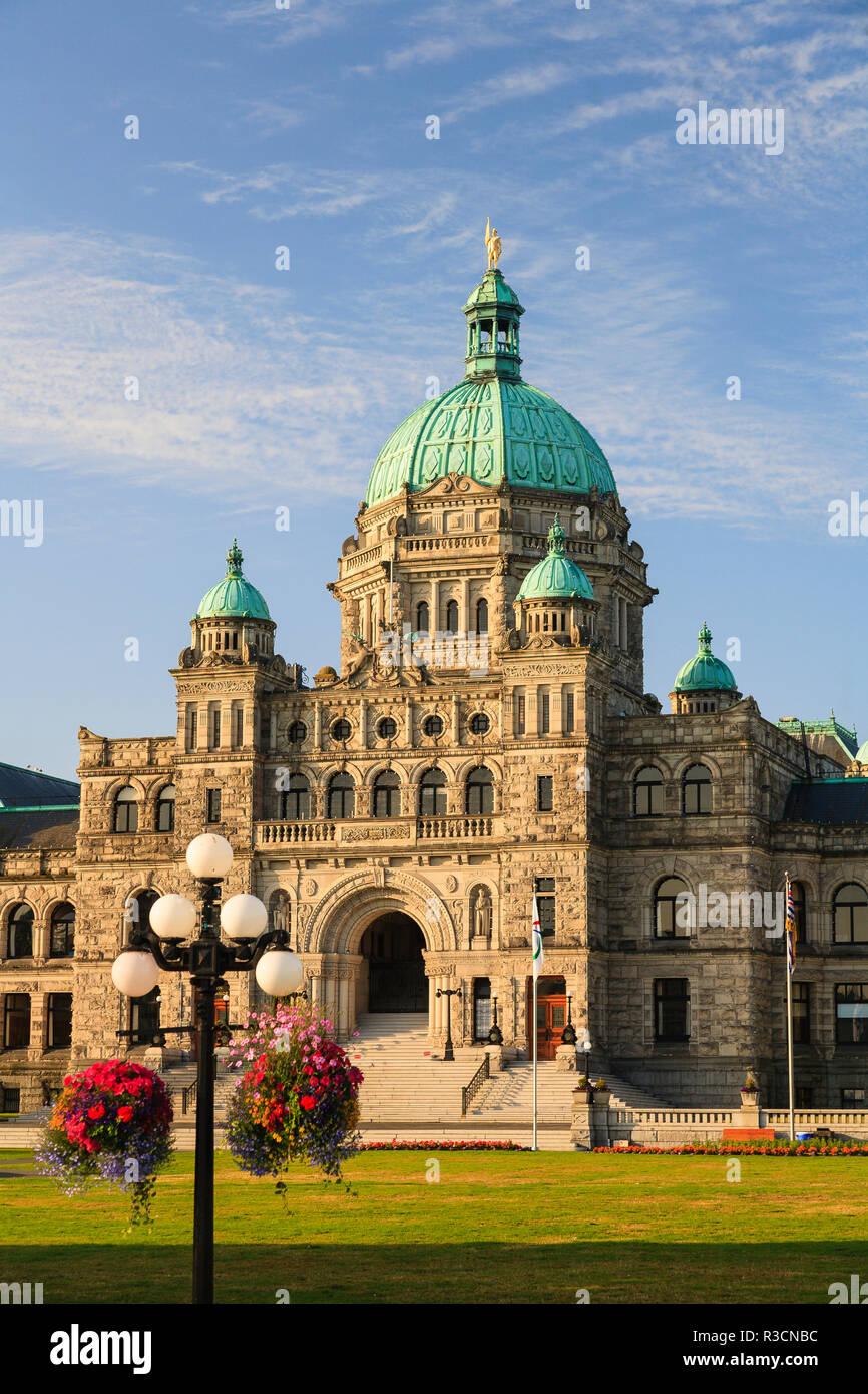 Parlament Gebäude, Inner Harbour, Victoria, British Columbia, Kanada. Stockfoto