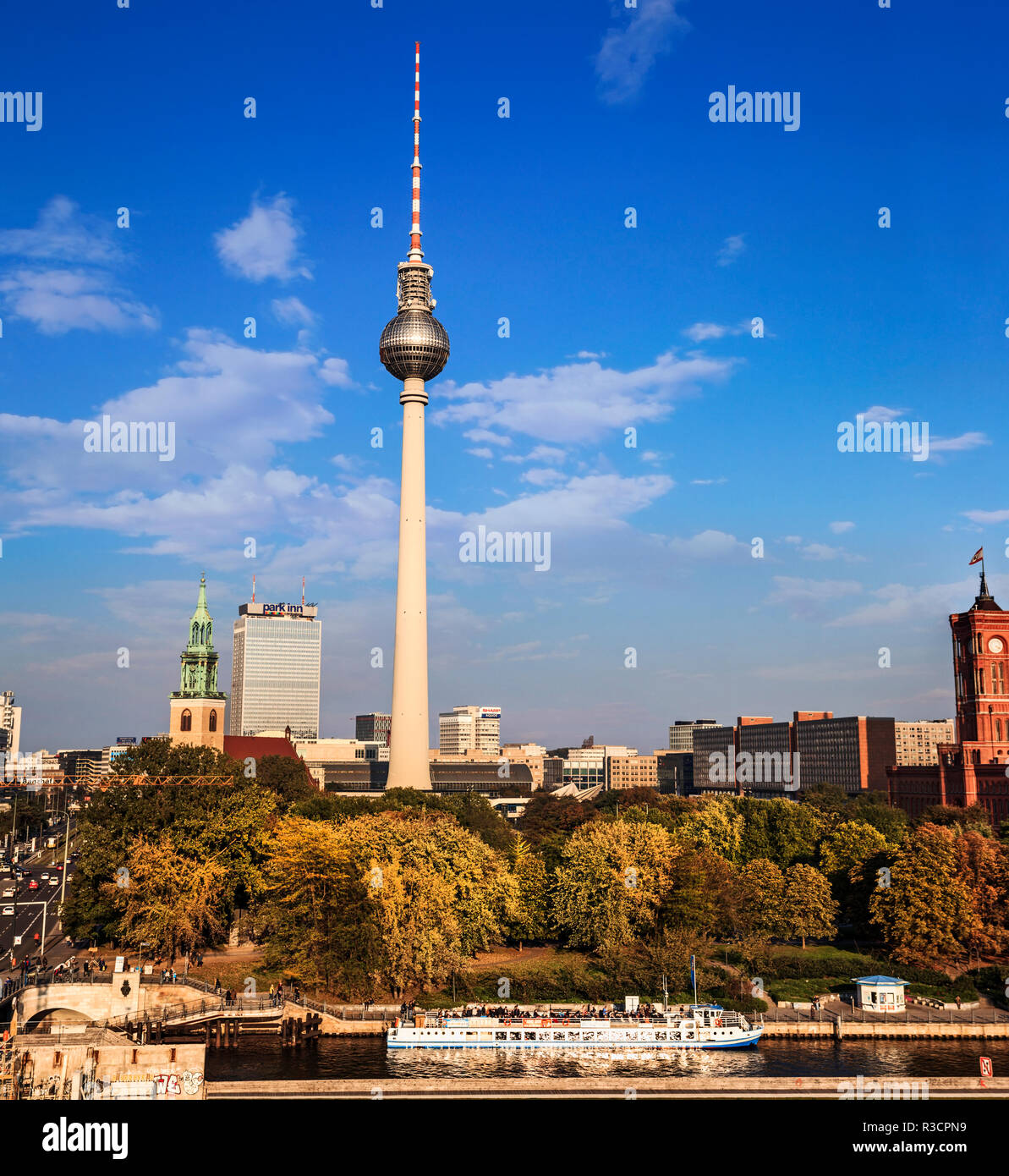 Berlin, Deutschland. Fernsehturm Fernsehturm am Alexanderplatz Stockfoto