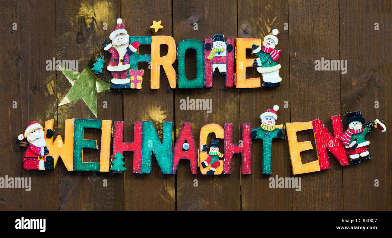 Frohe weihnachten deutscher text Fotos und Bildmaterial in hoher