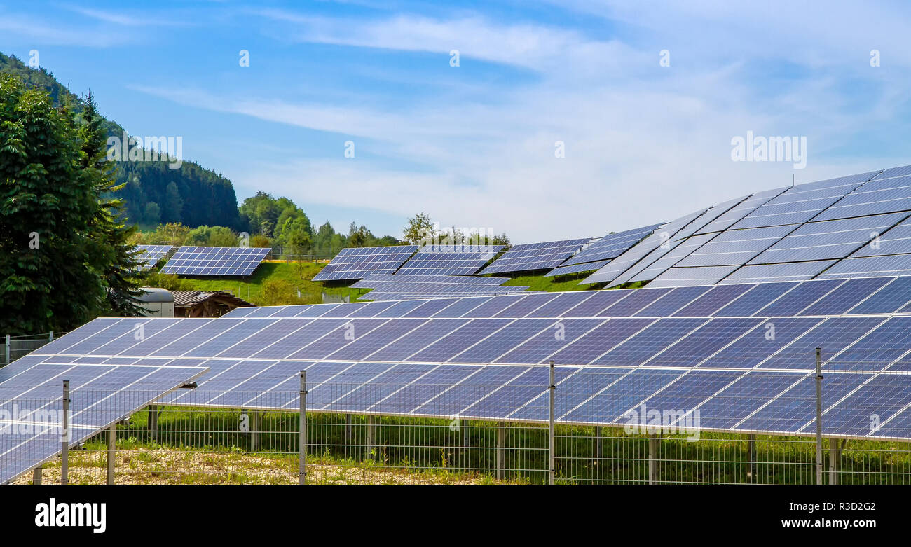 Solar Power Station - Gruibingen, Deutschland Stockfoto