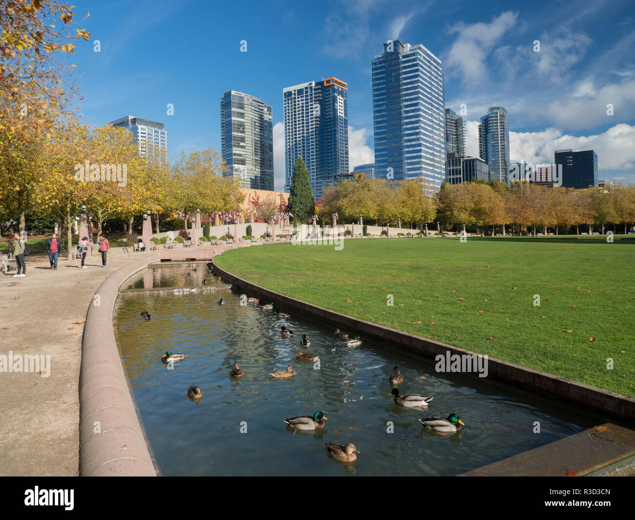 Usa Wa Bellevue Bellevue Downtown Park Stockfotografie Alamy