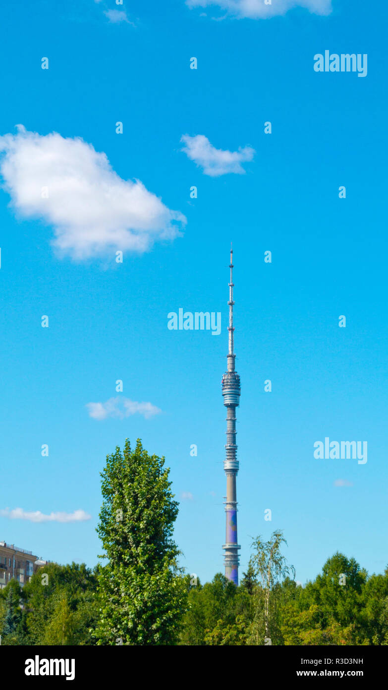 Ostankino Fernsehturm, Ostankinsky District, Moskau, Russland Stockfoto