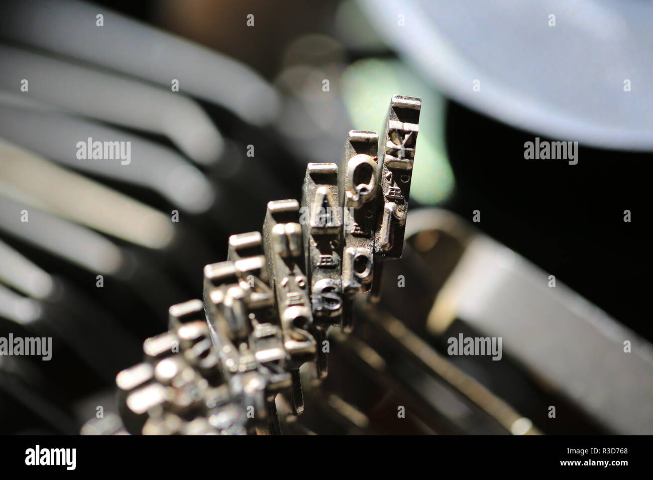 Typerwriter Typ A Stockfoto