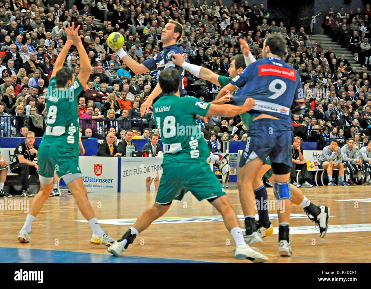 HSV Handball, Barclaycard Arena, Hamburg, Deutschland Stockfoto