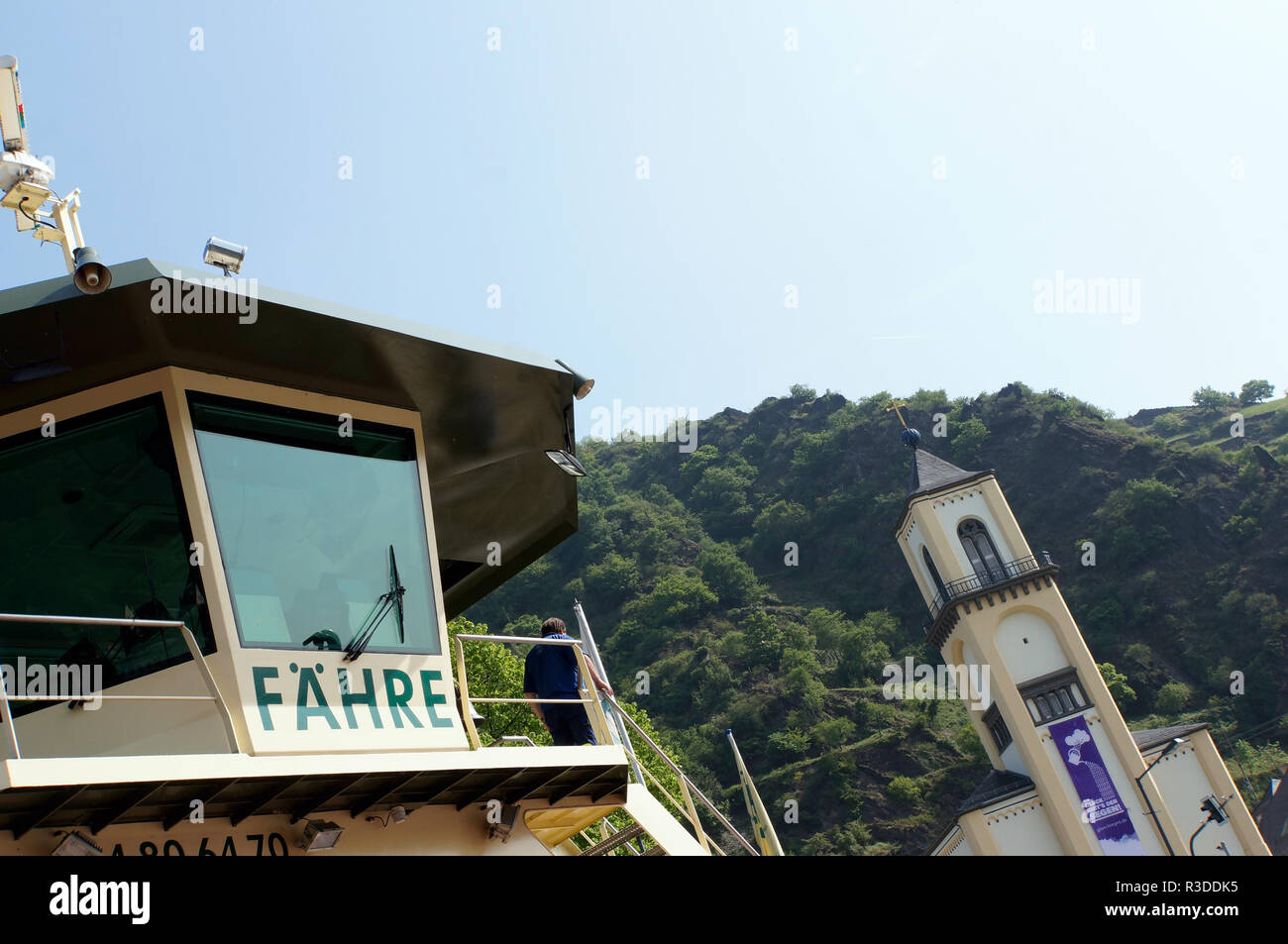 Autofähre Sankt Goar Stockfoto