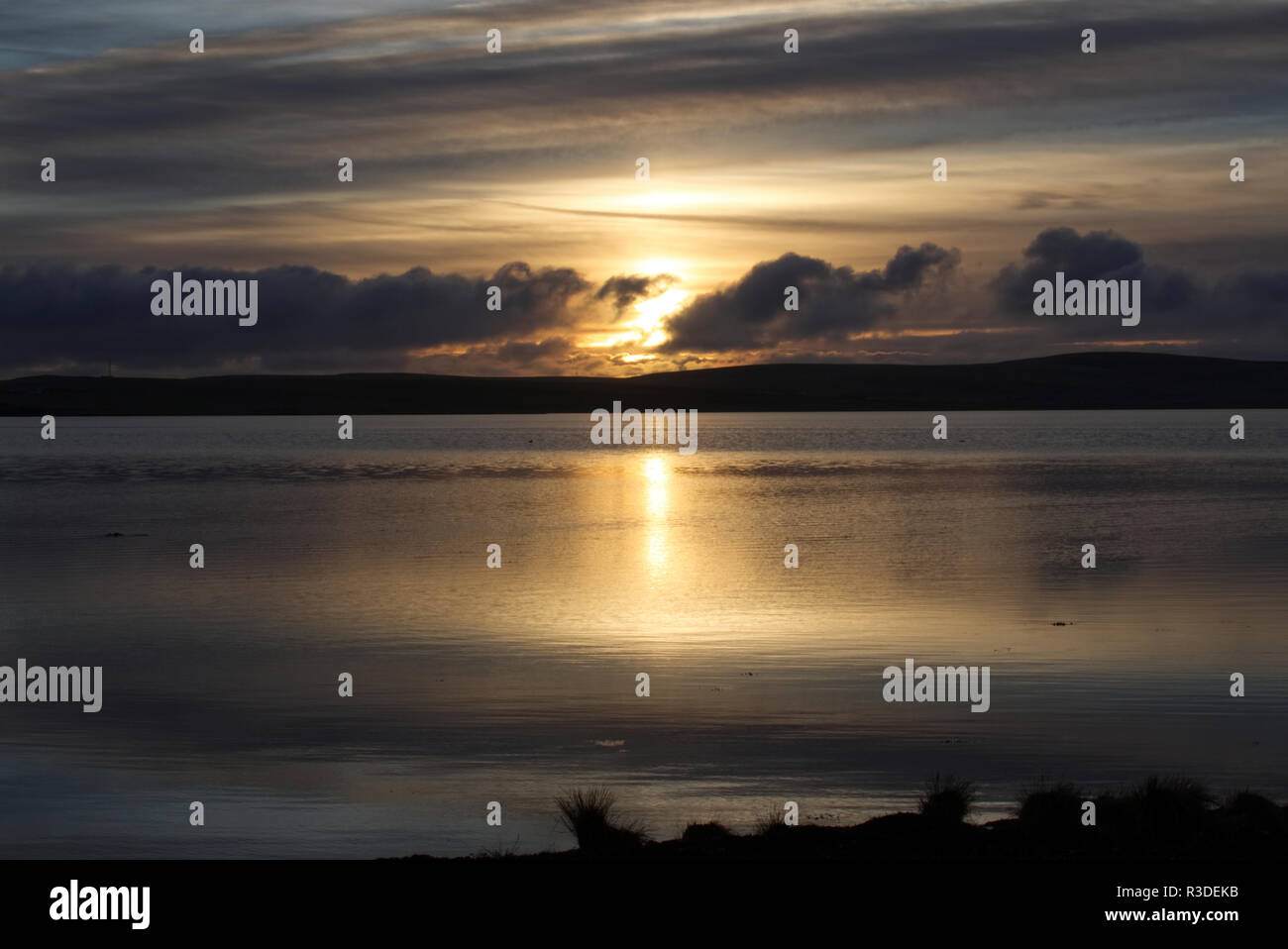 Harray Loch, Orkney Isles Stockfoto