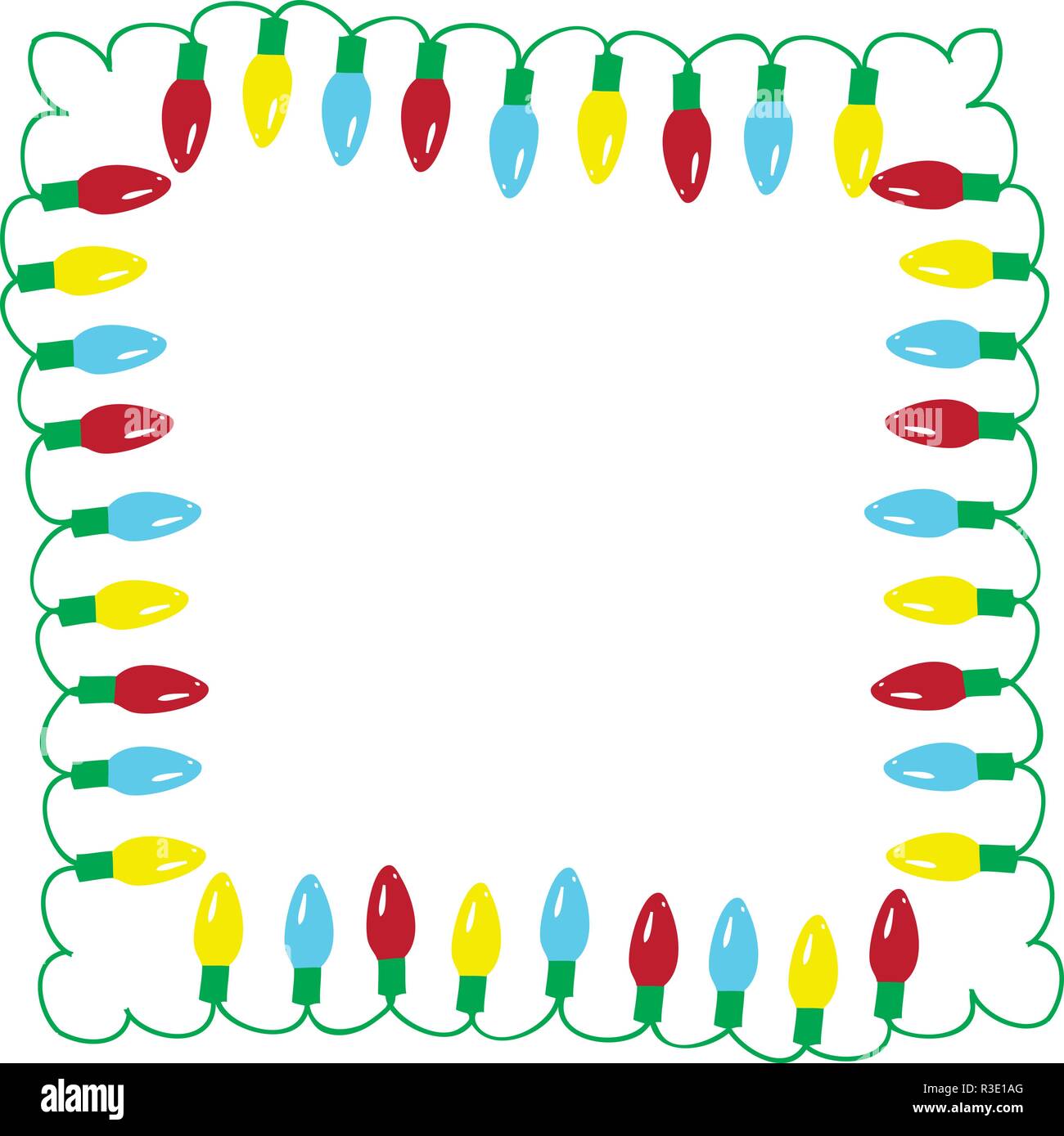 Vector Illustration der Weihnachtsbeleuchtung urlaub Hintergrund. Stock Vektor