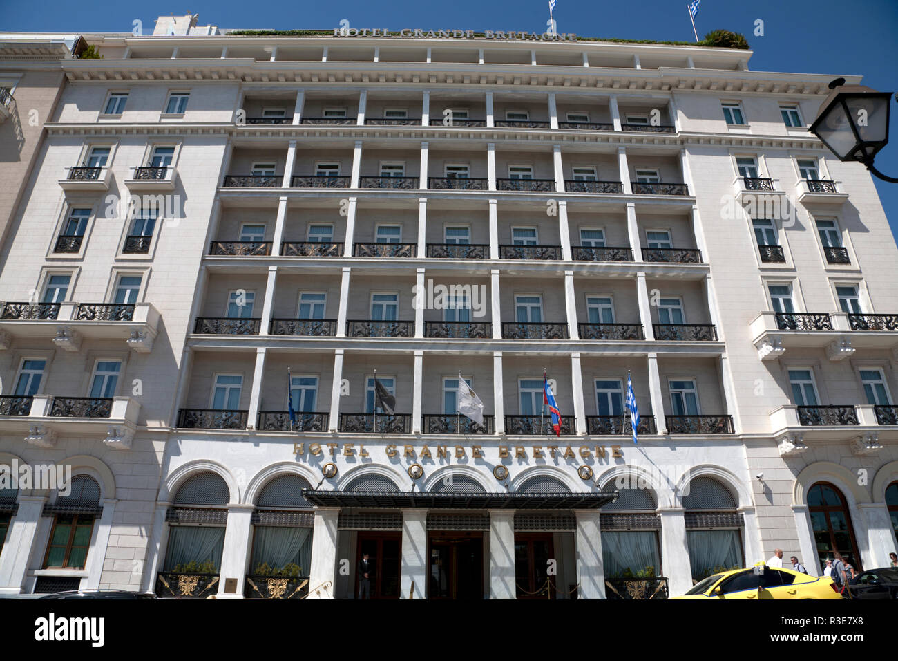 Hotel Grande Bretagne Syntagma Square Athen Griechenland Stockfoto