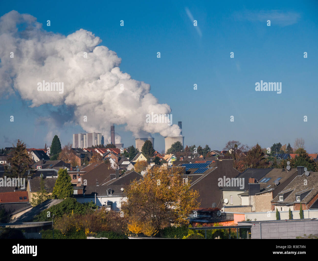 Wolken Fabrik. Stockfoto