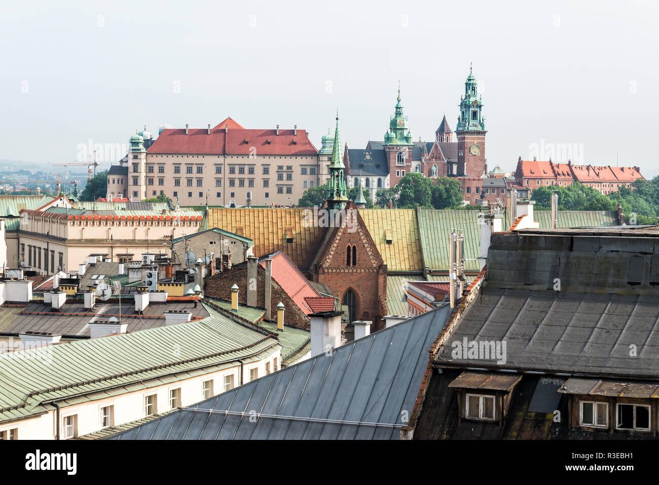 Wawel in Krakau Stockfoto