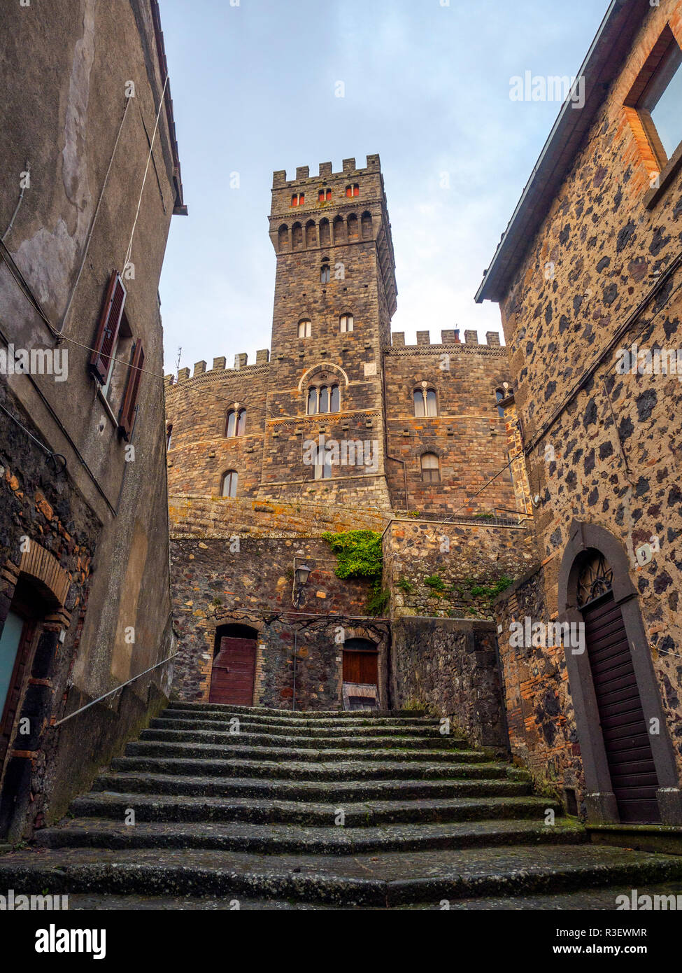 Schloss von Torre Alfina - Viterbo, Italien Stockfoto