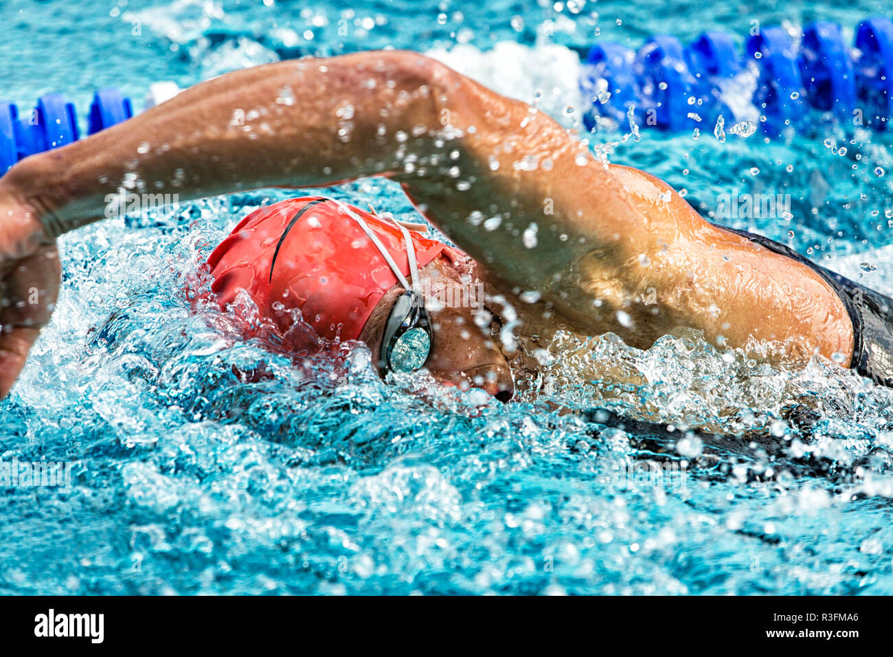 italienischer Schwimmer Stockfoto