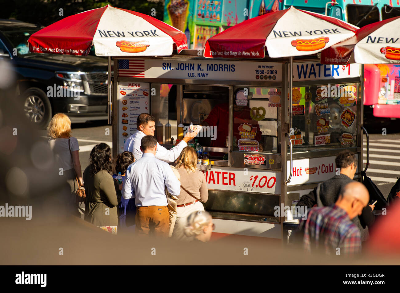 New York Hot Dog Stand Stockfotos New York Hot Dog Stand Bilder