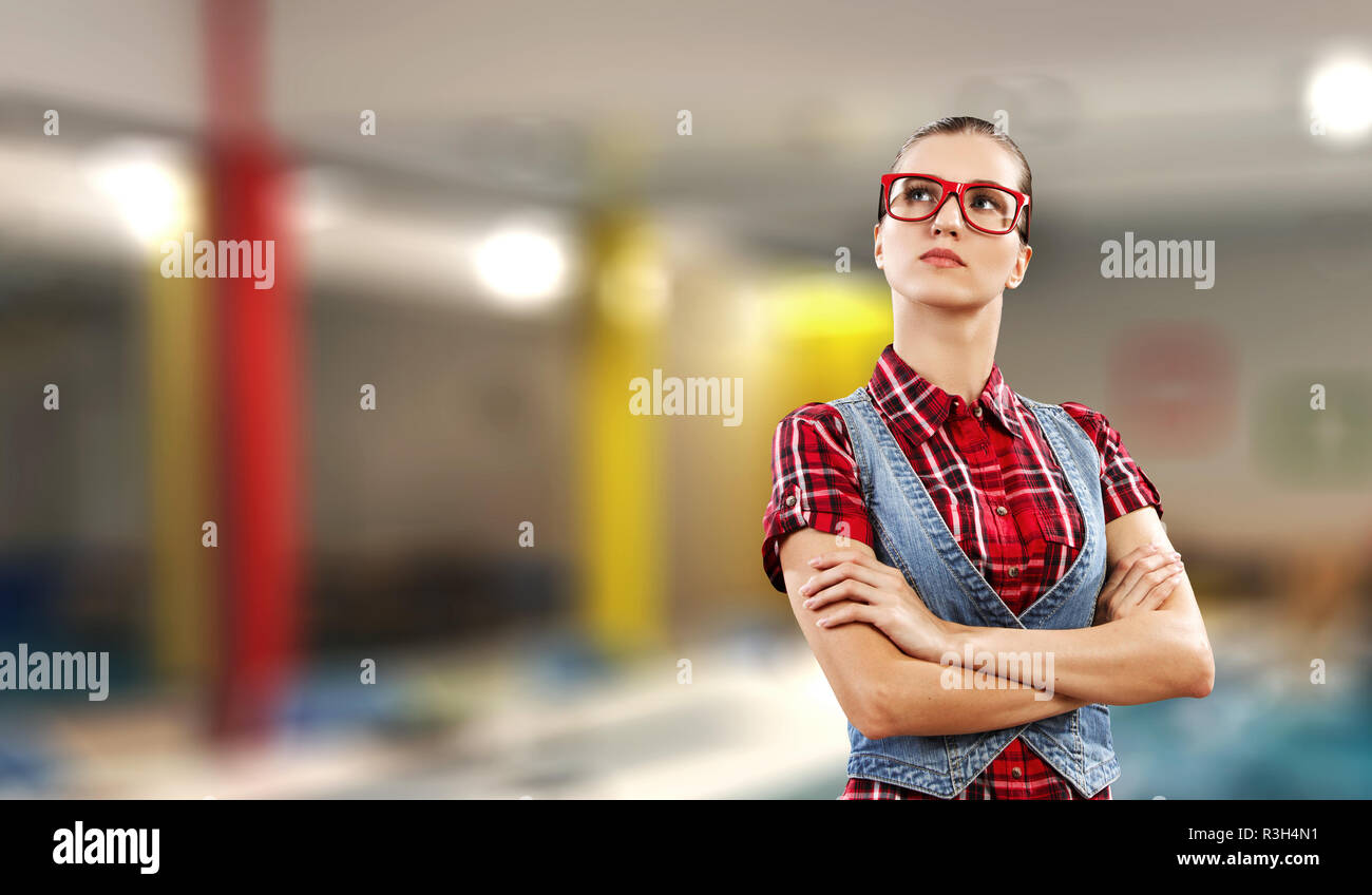 Ihre Jugend und Vertrauen Stockfoto