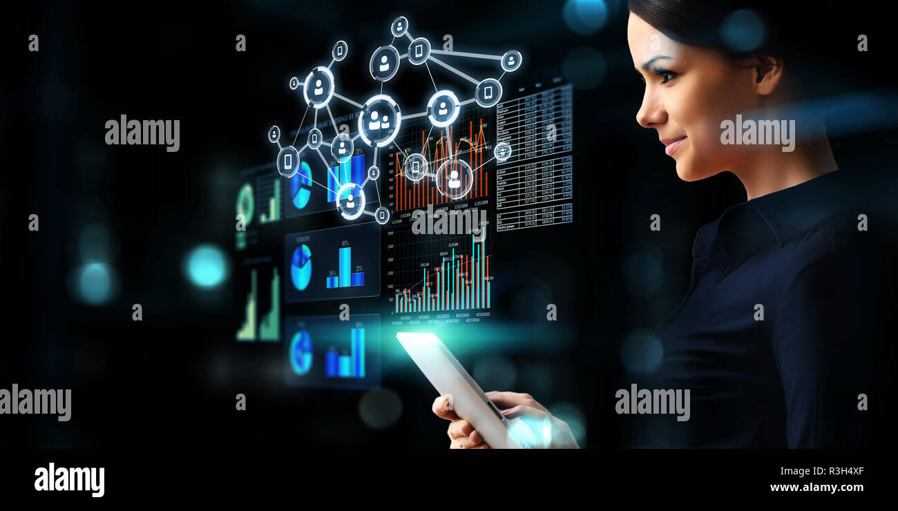 Media Technologies for Business. Mixed Media Stockfoto
