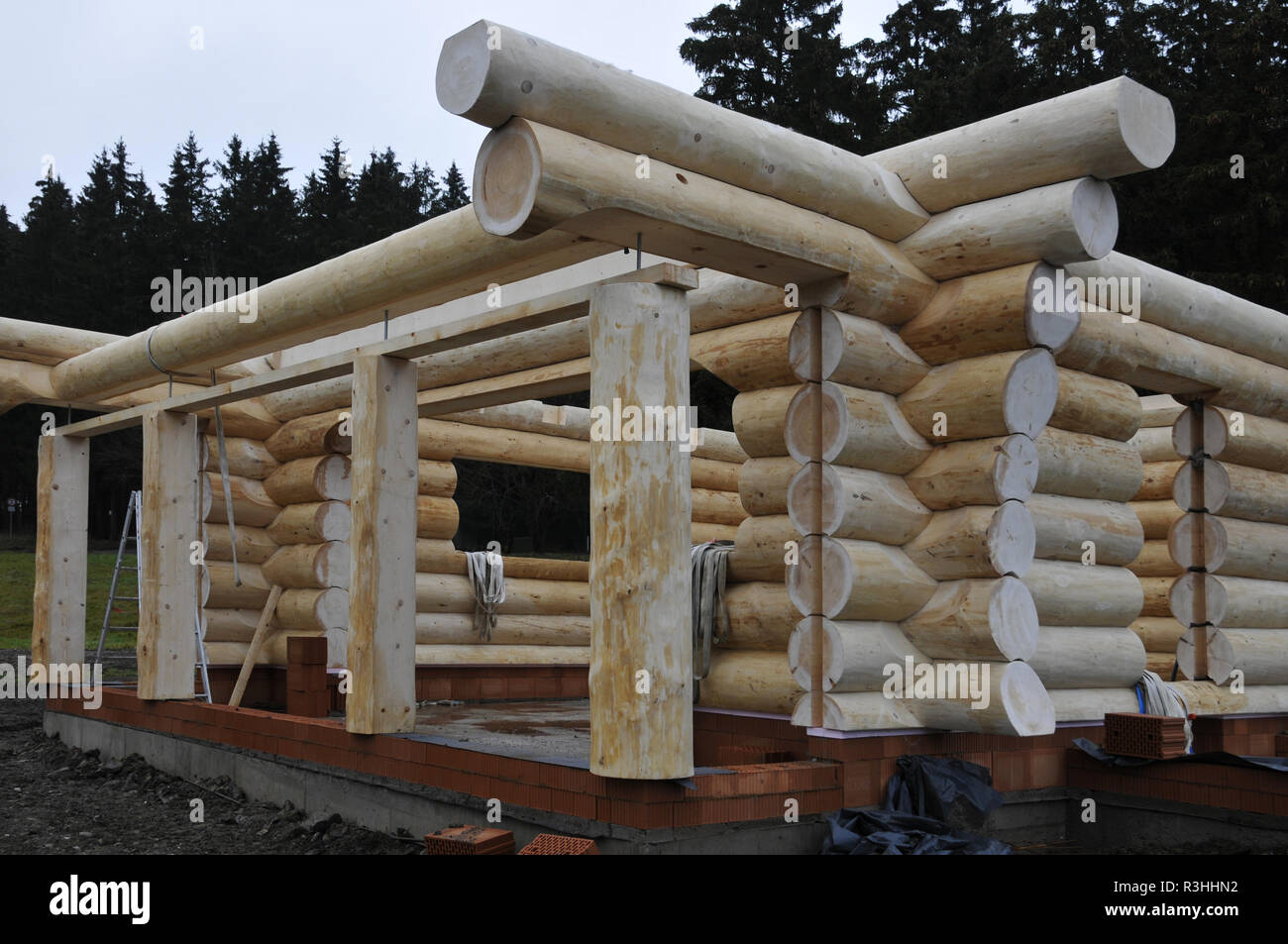 Hausbau Stockfoto