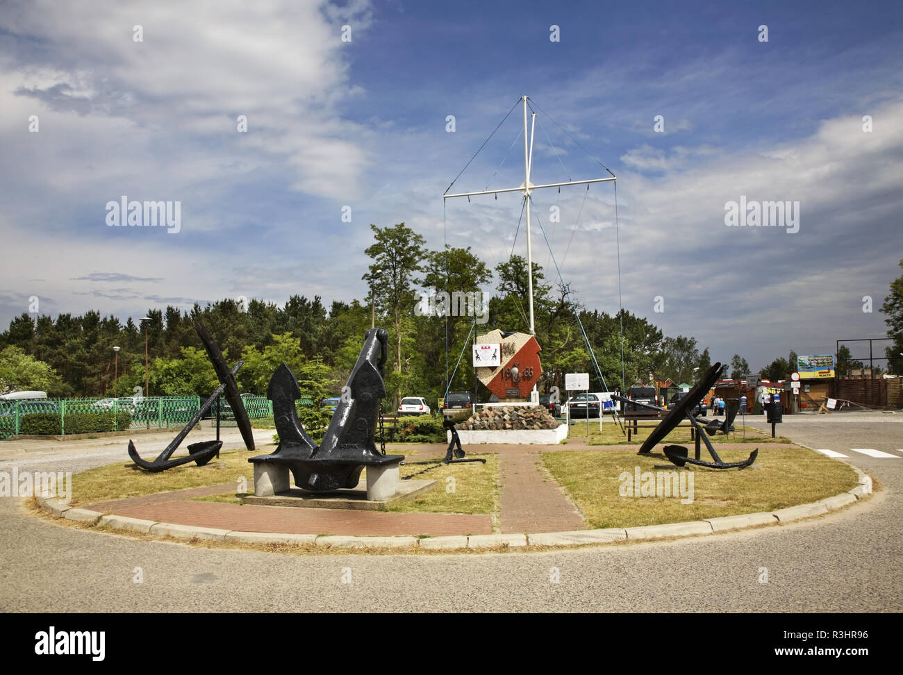 Denkmal für die Matrosen in Wladyslawowo. Polen Stockfoto