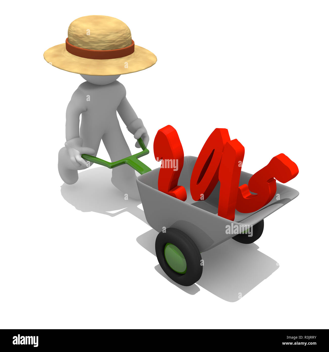 Gärtner mit Rot 2015 Stockfoto