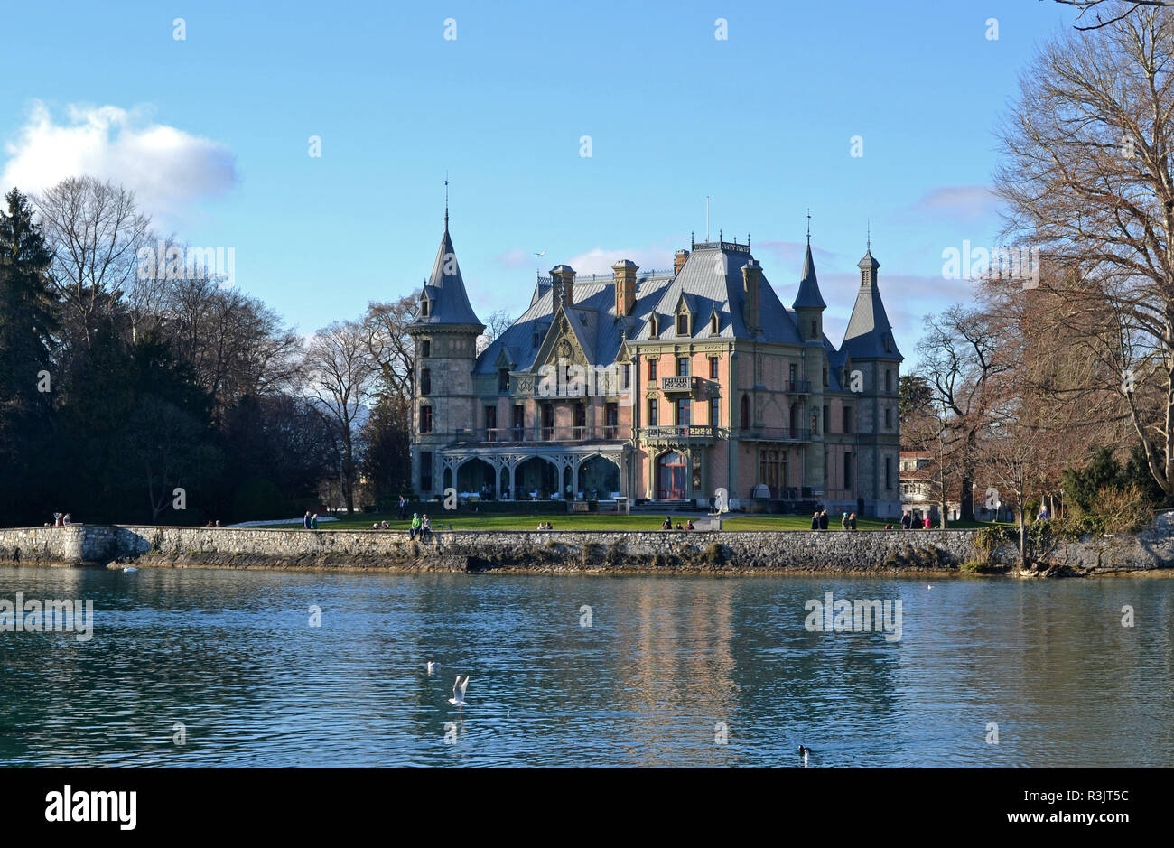 Schloss Schadau Stockfoto