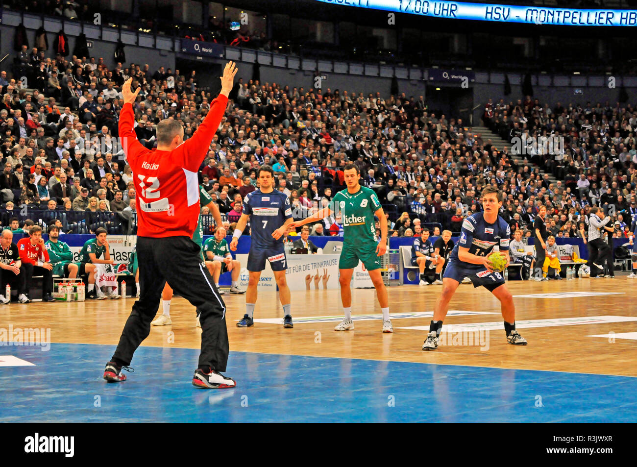HSV Handball, Barclaycard-Arena, Hamburg, Deutschland Stockfoto