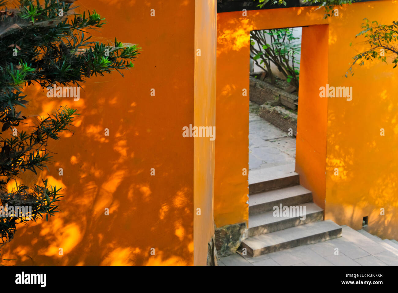 Guangjiao Tempel in Langshan Berg, Nantong, Jiangsu Province, China Stockfoto