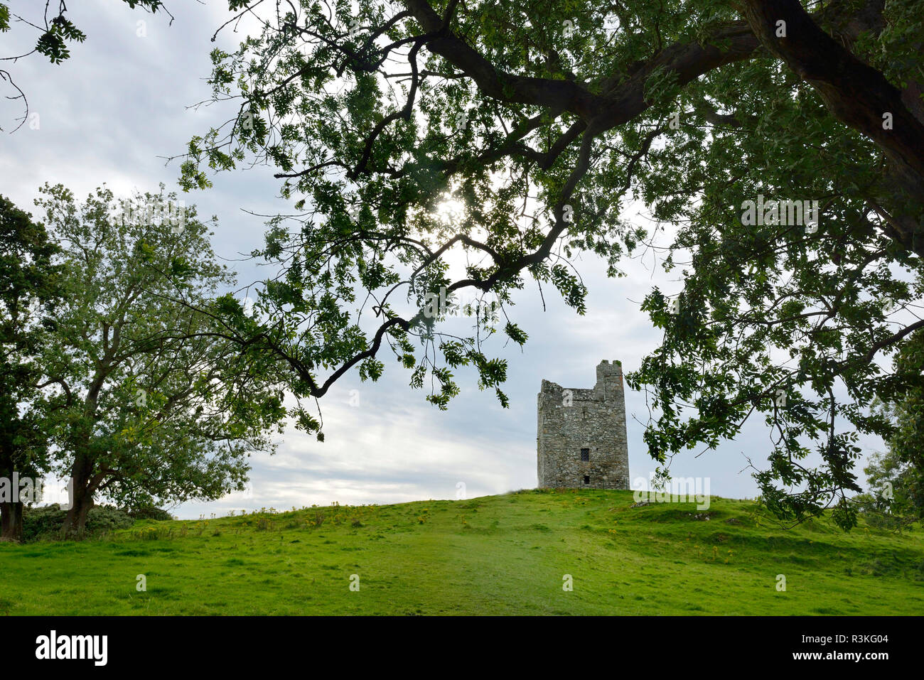 Irland, Ulster, County Down, Downpatrick: Audley s Castle, einer der TV-Serie Spiele Throne Drehorte Stockfoto