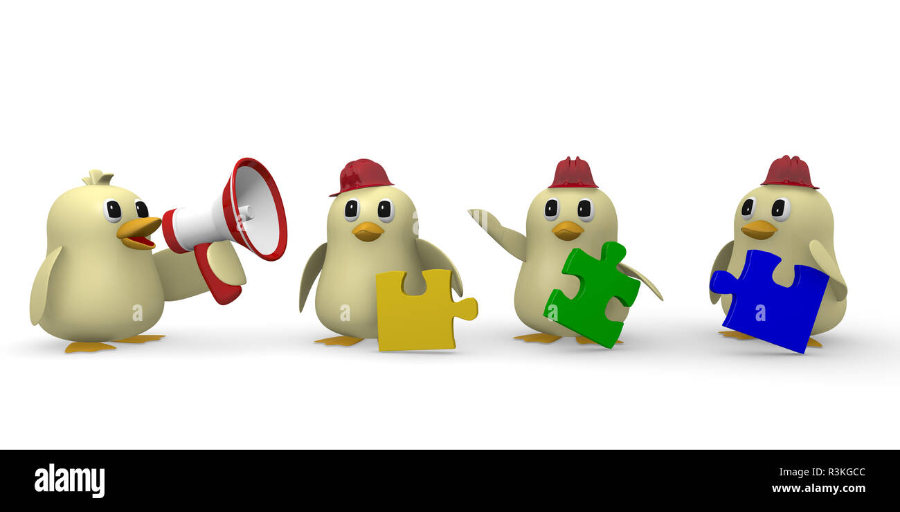 Teile des Puzzles Stockfoto