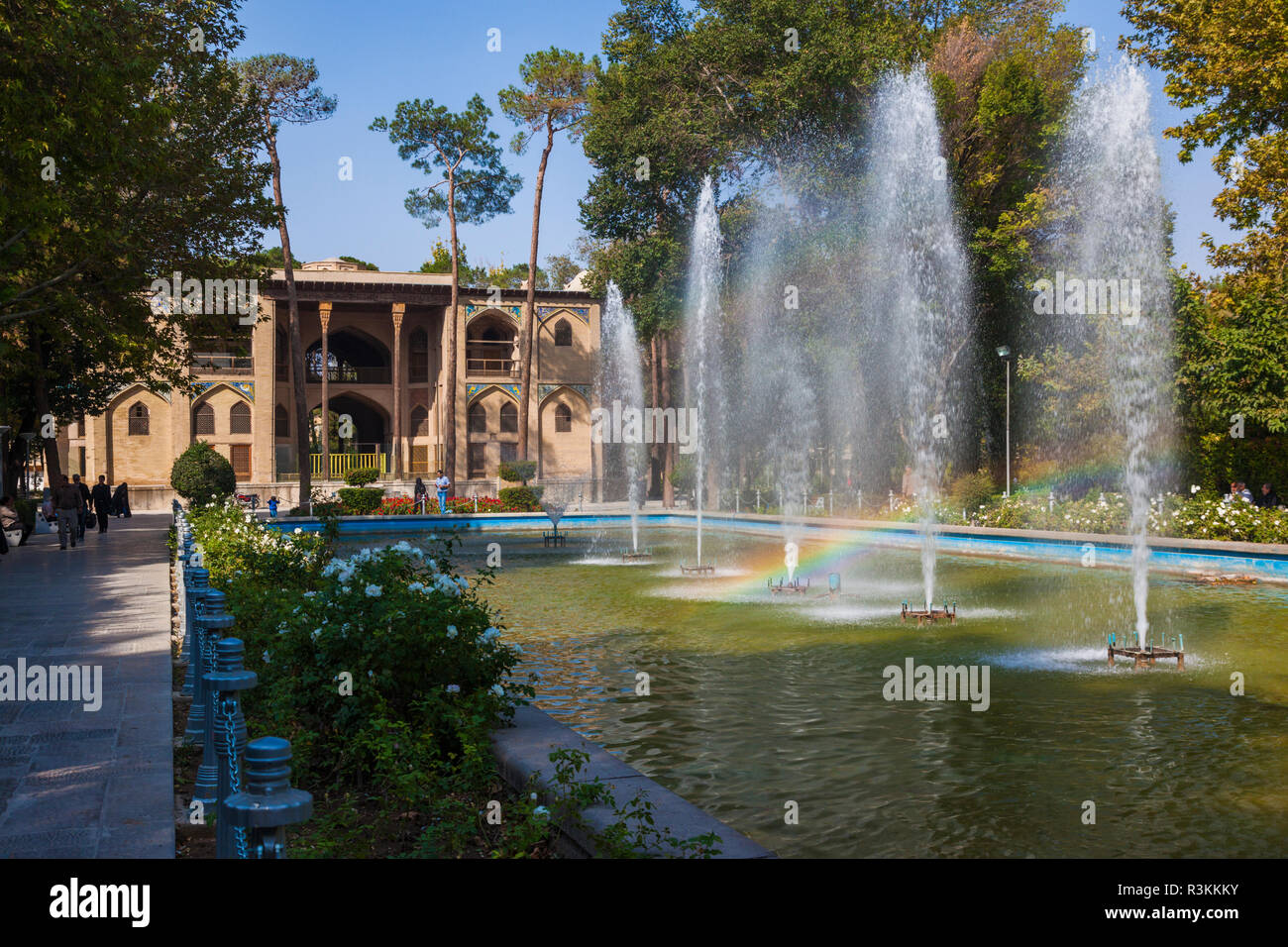 Zentrale Iran, Esfahan, Hasht Behesht Palace Stockfoto