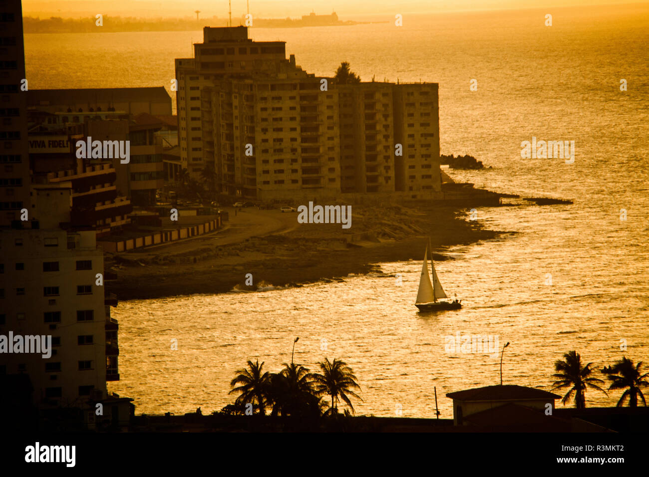 Havanna, Havanna, Kuba, Sonnenuntergang Stockfoto