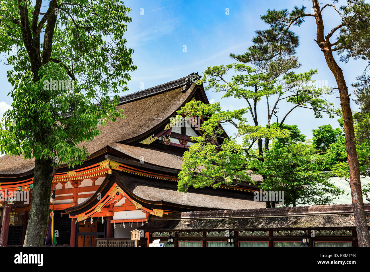 Kyoto, Japan. Shinto Yasaka Schrein, Gion-jinja Stockfoto